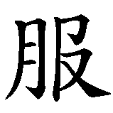 Chinesisches Zeichen fuer Veni, Vidi, Vici  in chinesischer Schrift, Zeichen Nummer 9.