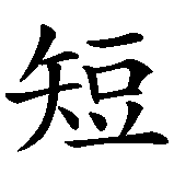 Chinesisches Zeichen fuer Alligator (Jacaré). Ubersetzung von Alligator (Jacaré) in chinesische Schrift, Zeichen Nummer 1 in einer Serie von 3 chinesischen Zeichen.