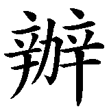 Chinesisches Zeichen fuer Es gibt immer eine Lösung. Ubersetzung von Es gibt immer eine Lösung in chinesische Schrift, Zeichen Nummer 7 in einer Serie von 8 chinesischen Zeichen.